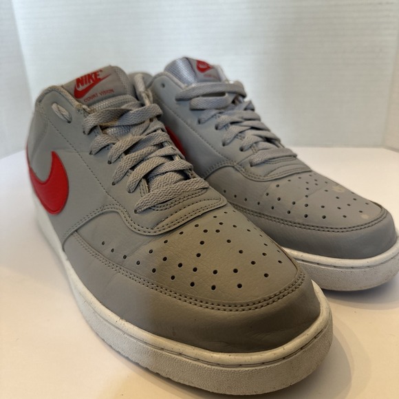 Nike Other - Size 11.5 - Nike Court Vision Next Nature Low Wolf Grey University Red